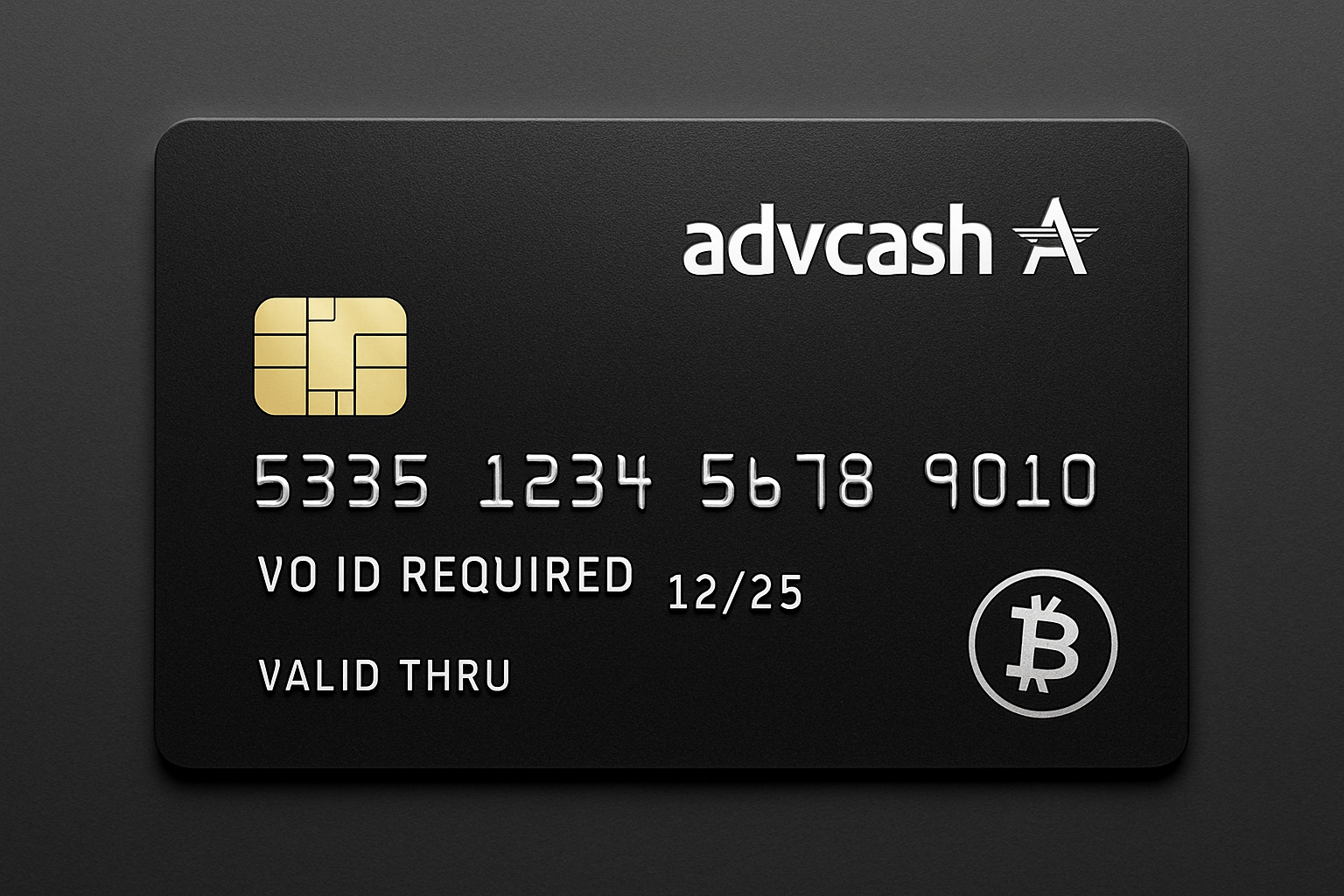 Advcash crypto card no ID required 2025