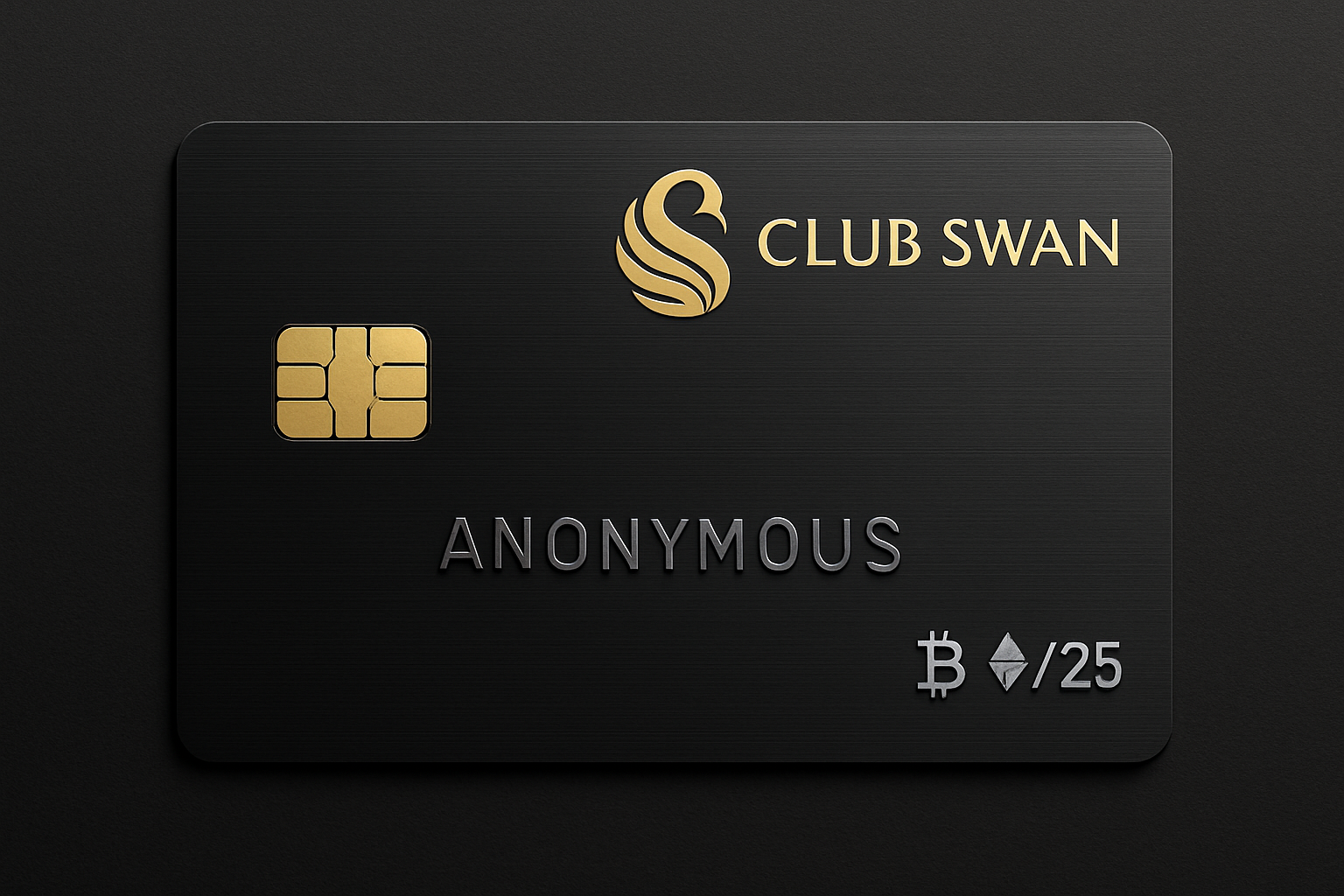 Club Swan anonymous crypto card 2025