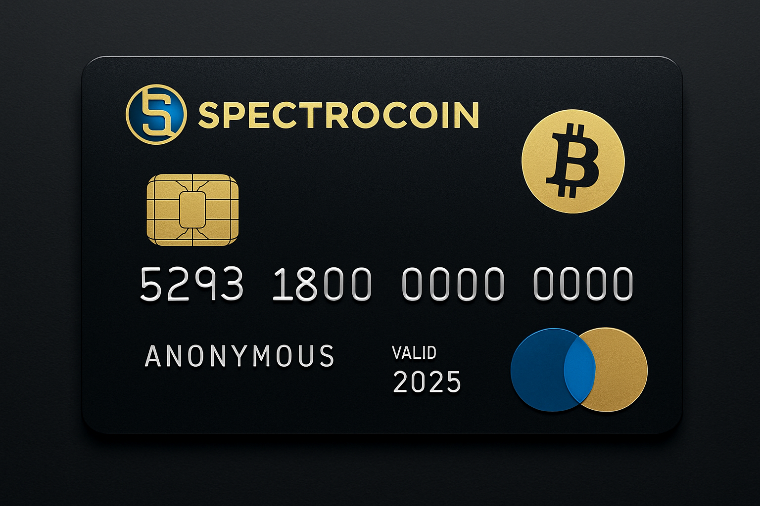 SpectroCoin anonymous prepaid crypto card 2025