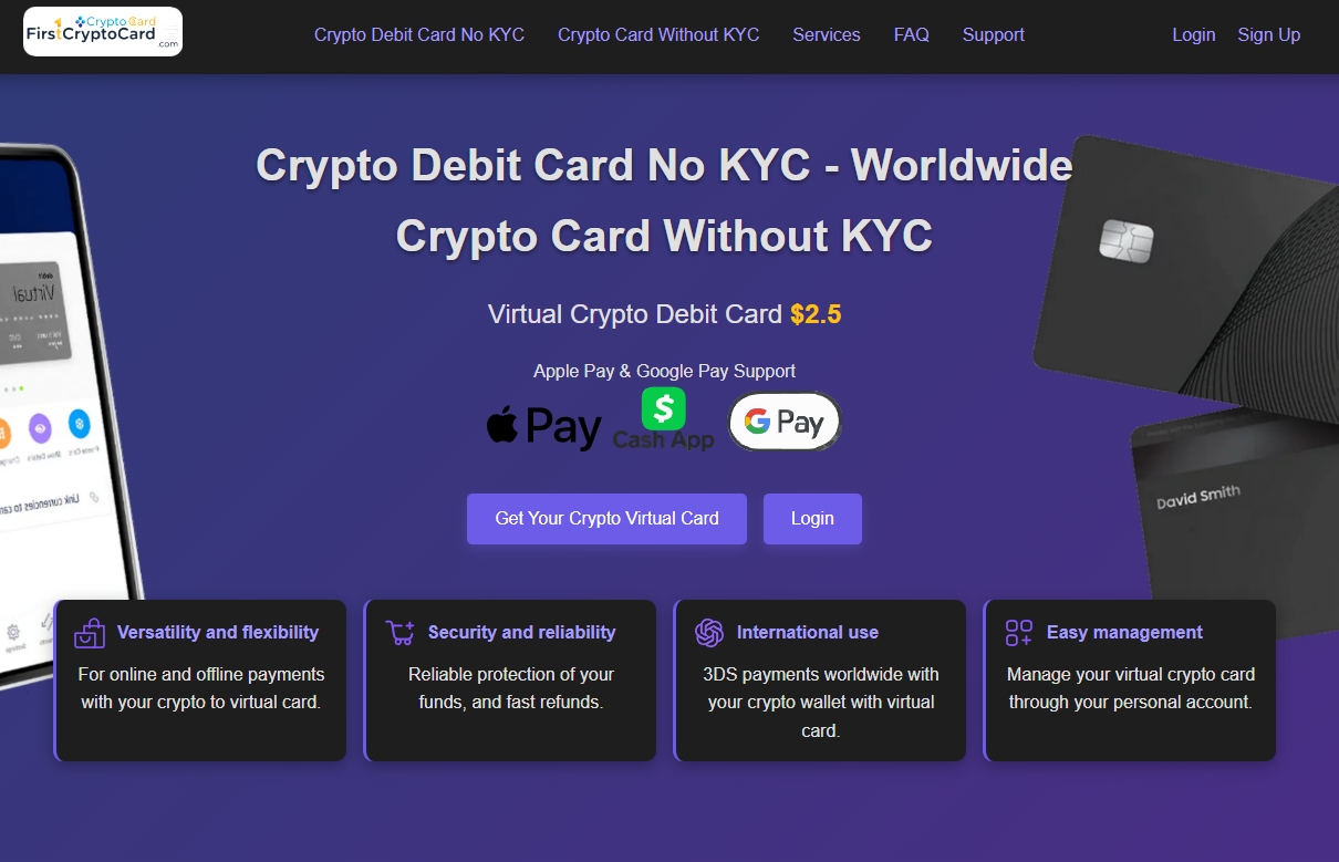 Uquid virtual crypto card no-KYC 2025