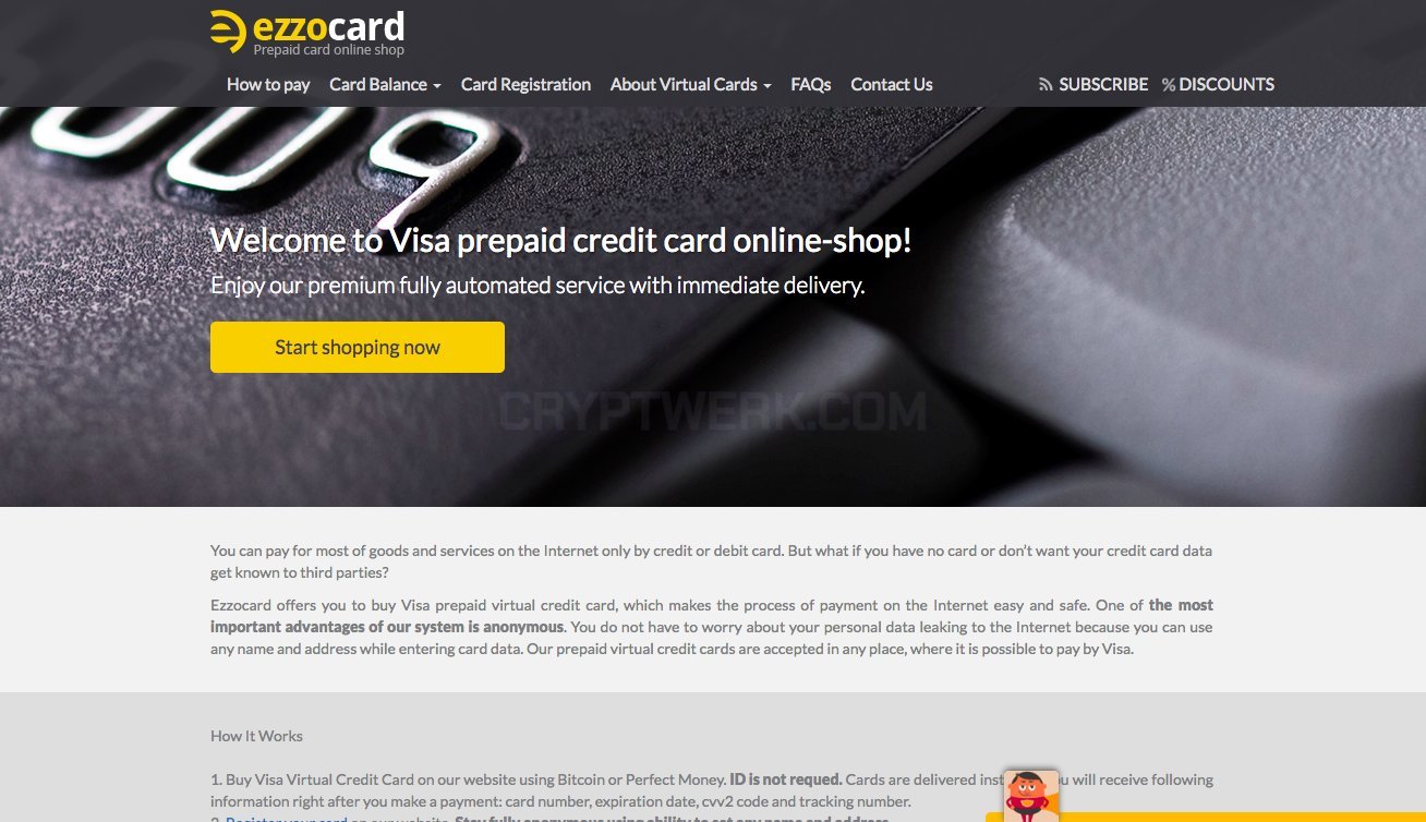 Ezzocard USDC prepaid card