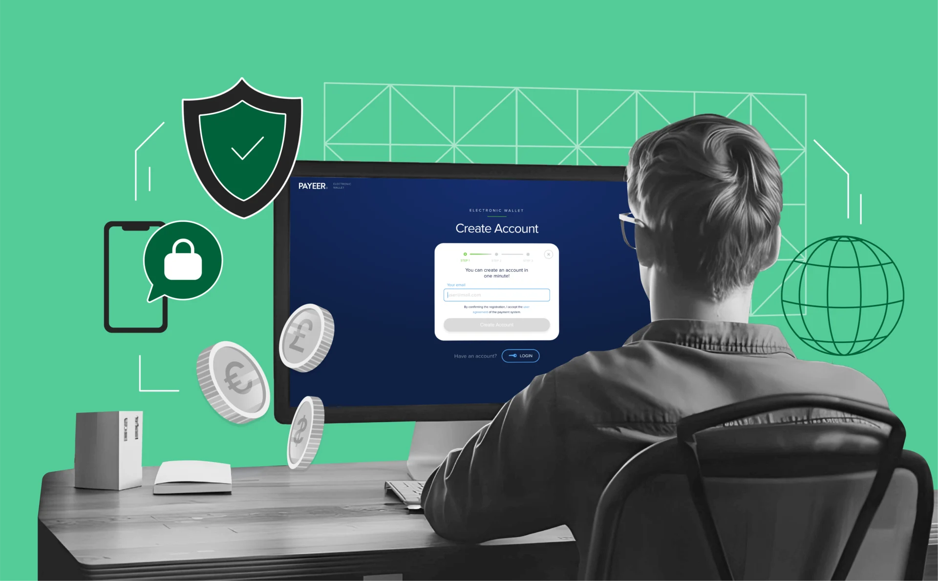 Payeer stablecoin plastic card