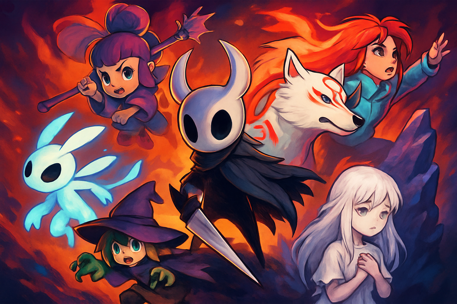 Best Indie Games Like Hollow Knight, Ori, Okami, and Celeste: 2024 Hidden Gems