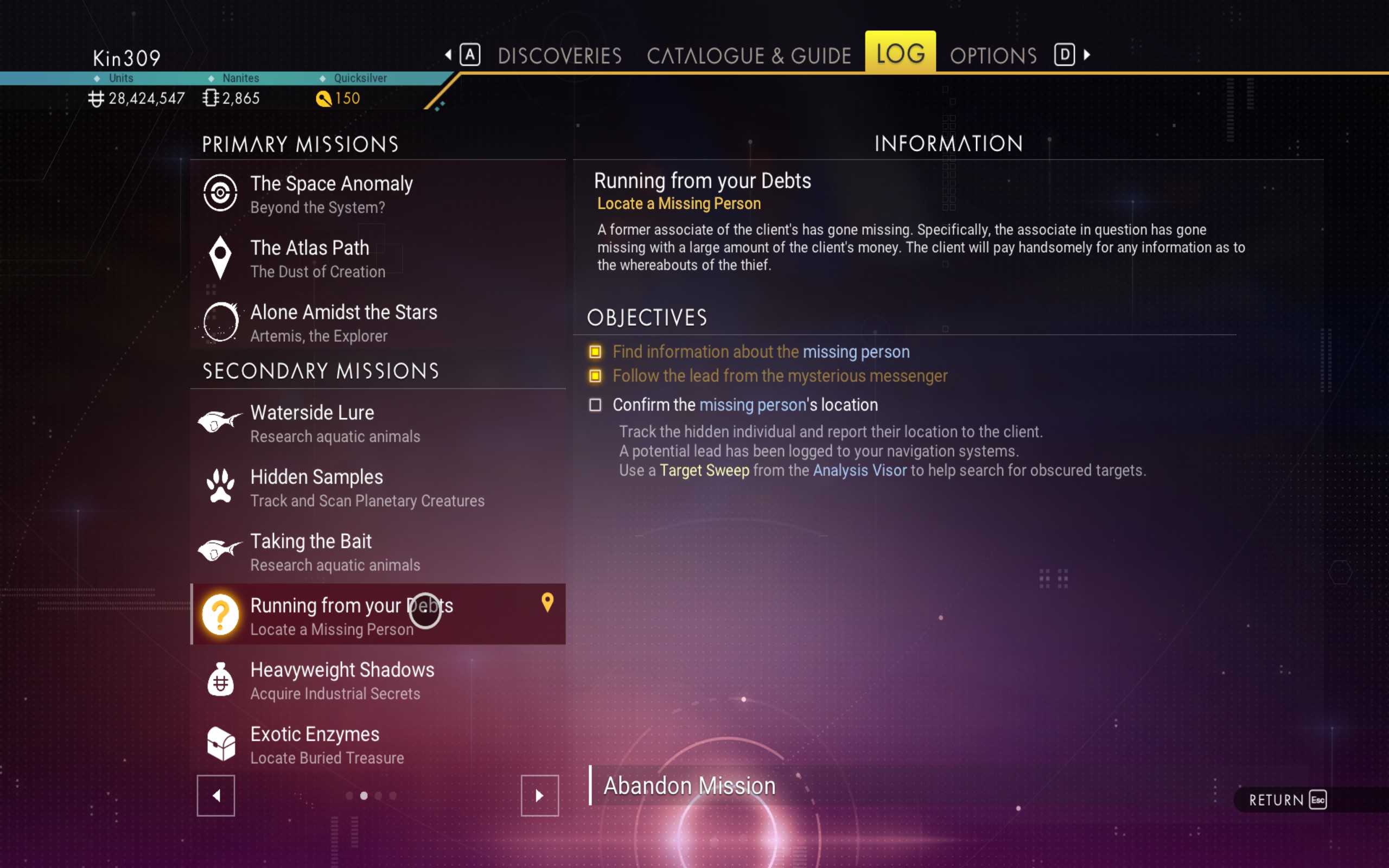 Emigro payment confirmation screen