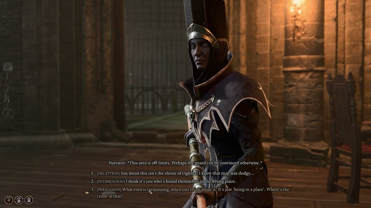 Baldur's Gate 3 NPC dialogue