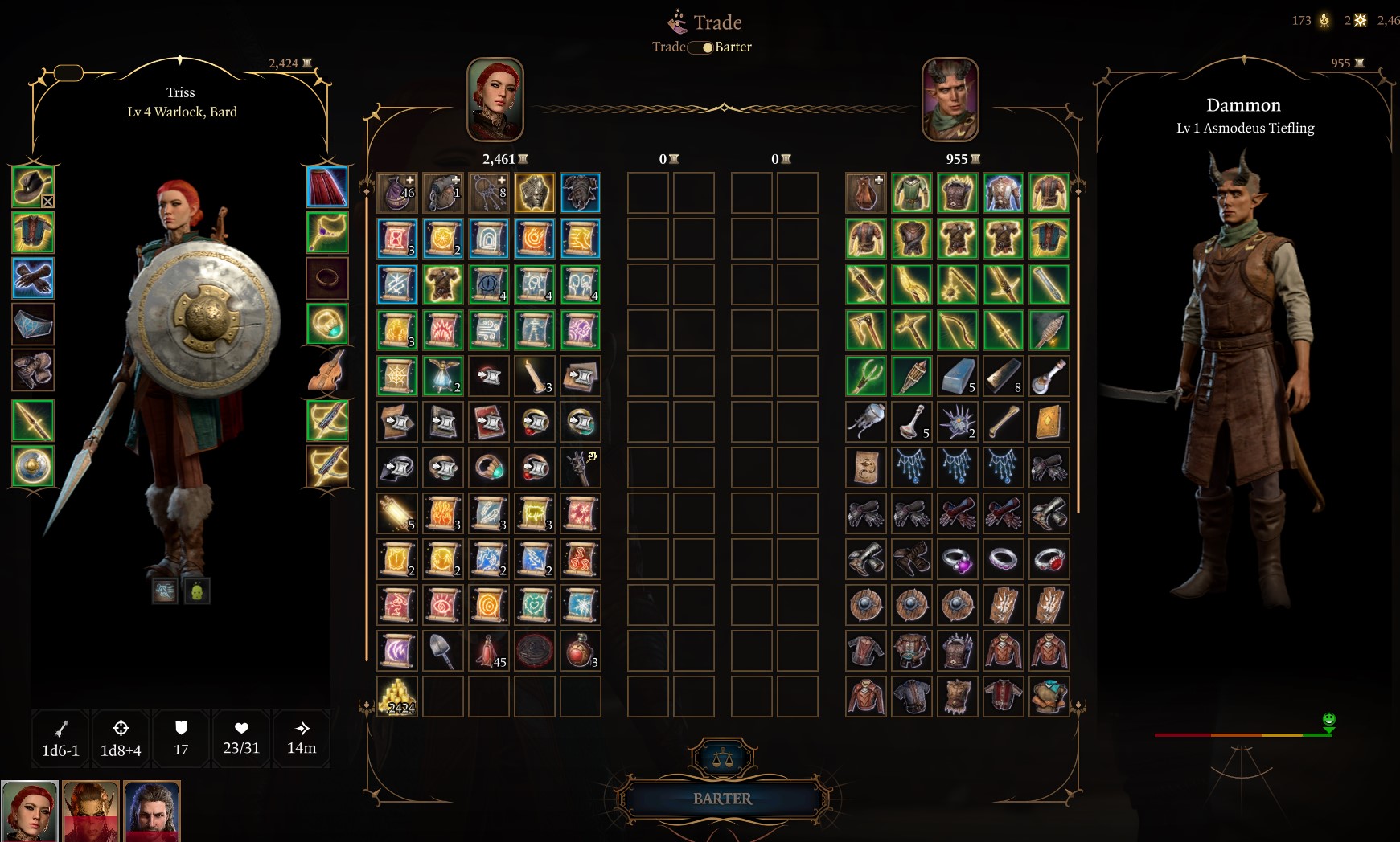 Baldur's Gate 3 vendor merchant