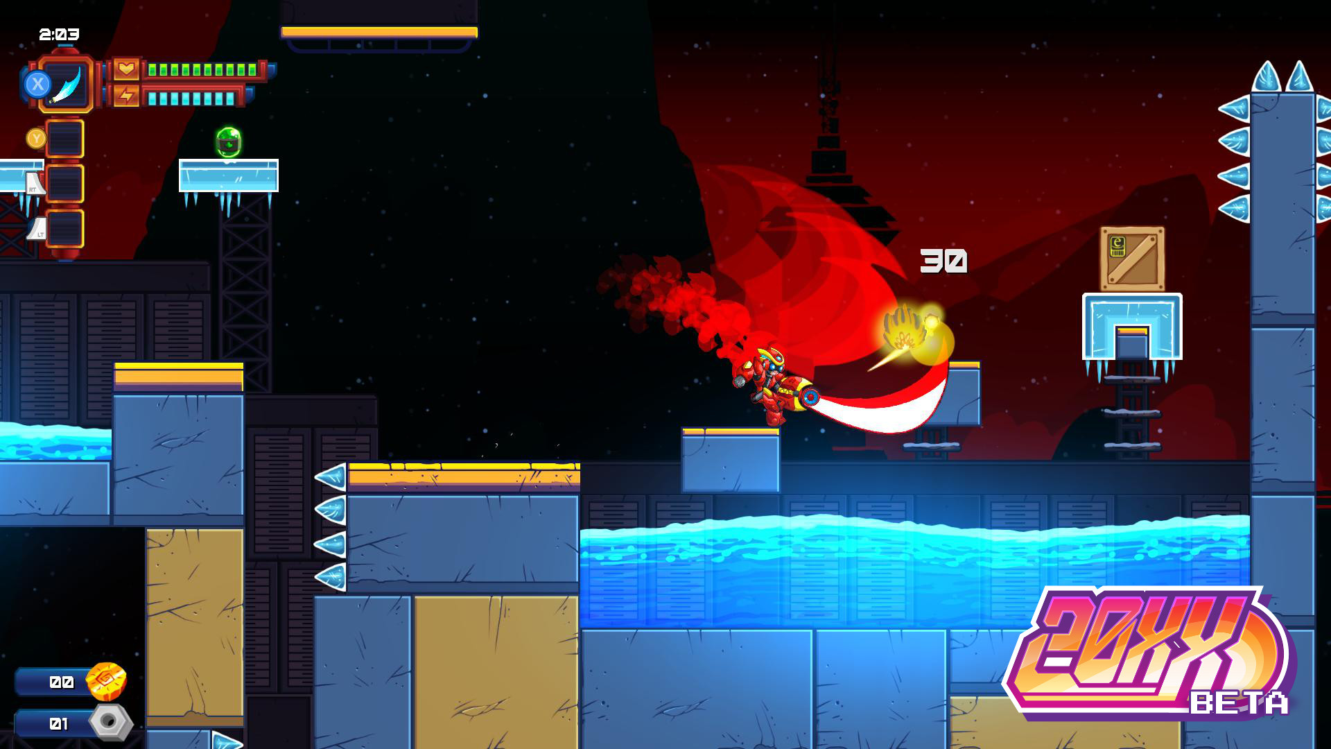 20XX indie game screenshot