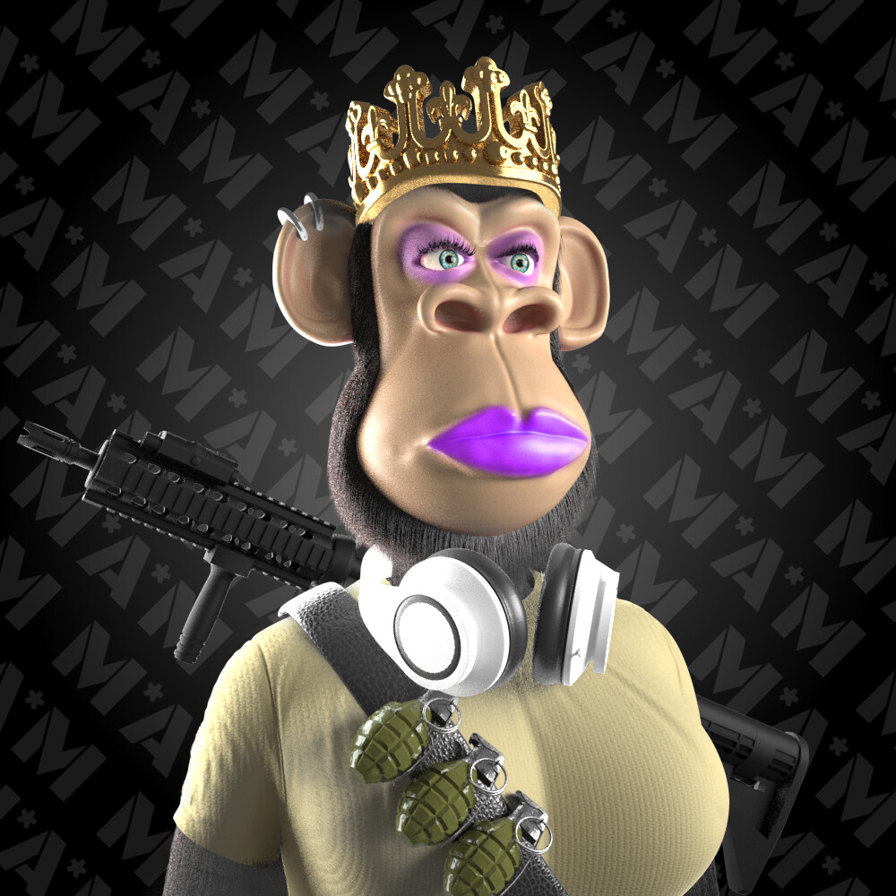 Saga Monkes NFT cyber shades trait