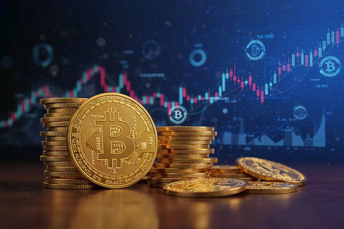 Blockchain visualization of fractional tokenized patents with glowing token fractions representing on-chain IP investments for retail investors