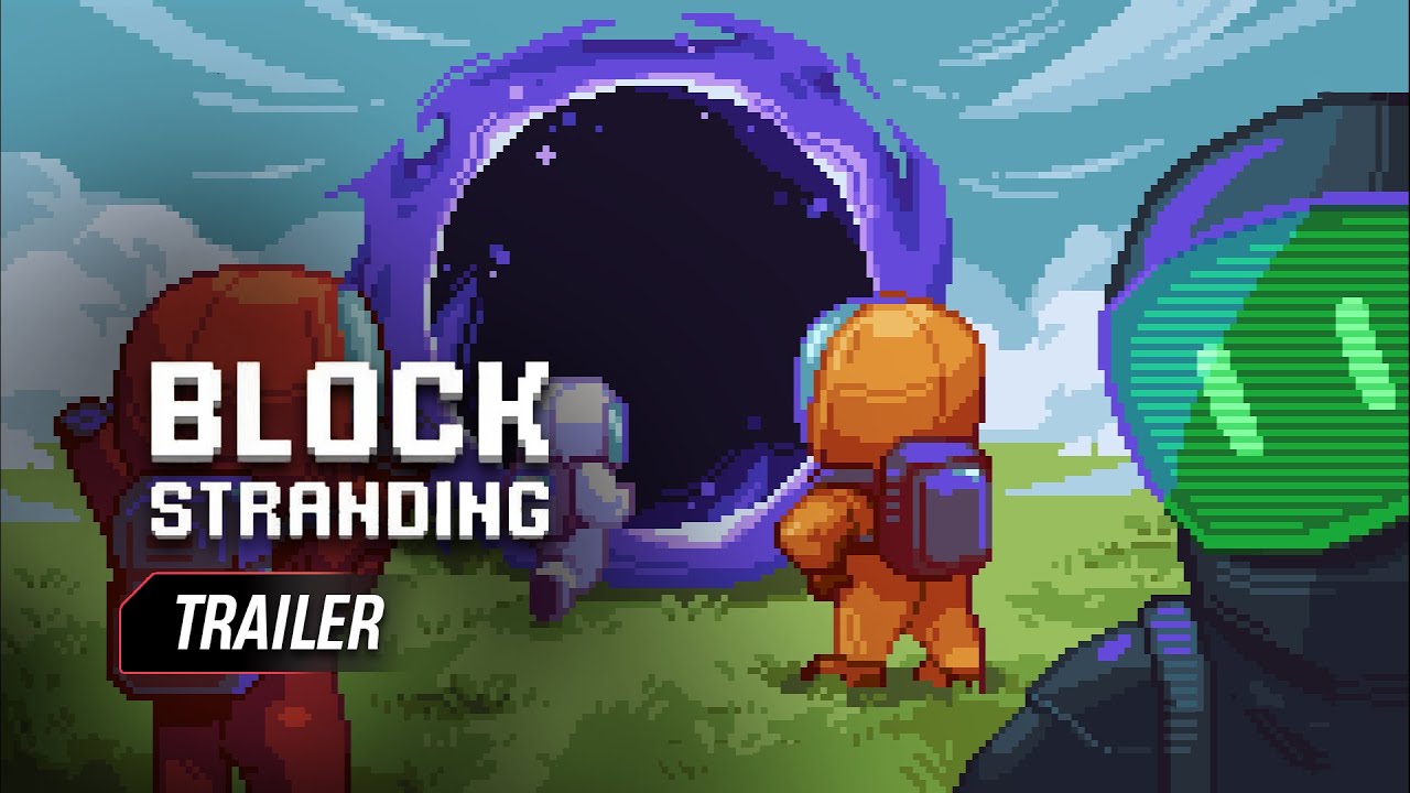 Blockstranding gameplay screenshot on Solana Mobile phone showing onchain cyberpunk RPG interface