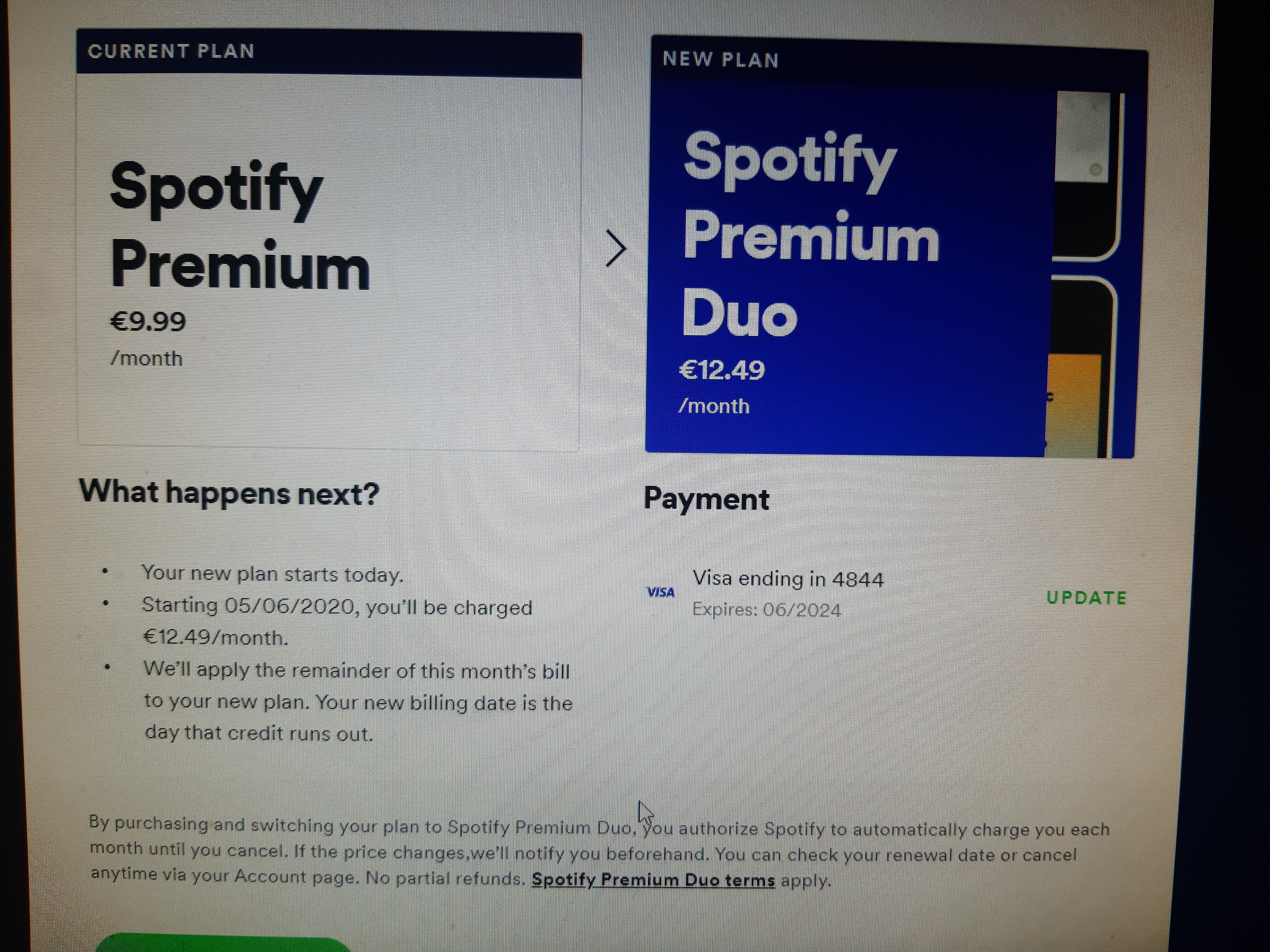 subscription upgrade chart