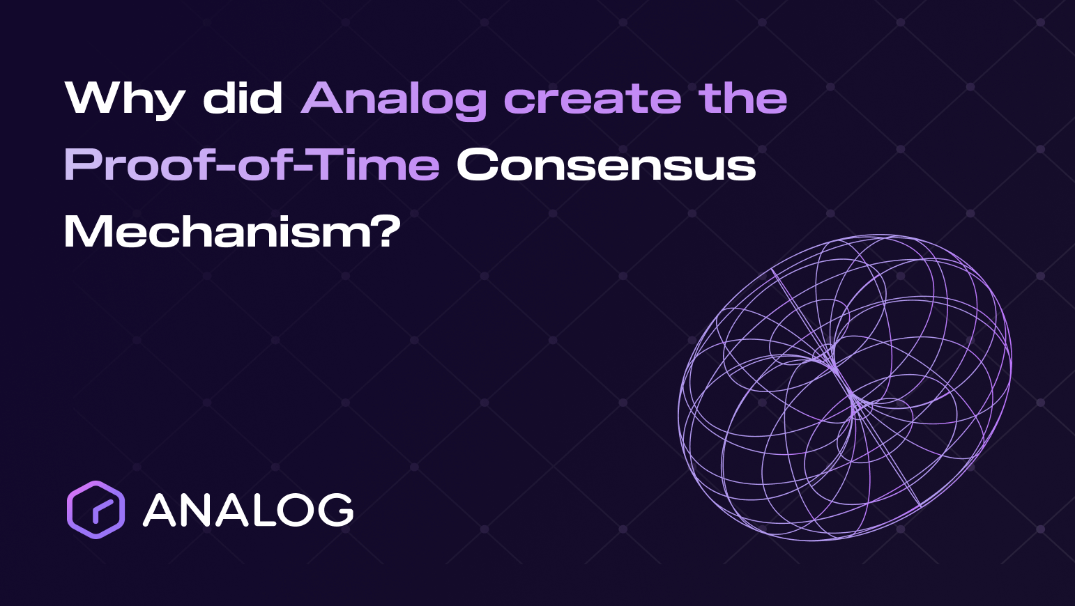 Analog Proof of Time consensus mechanism
