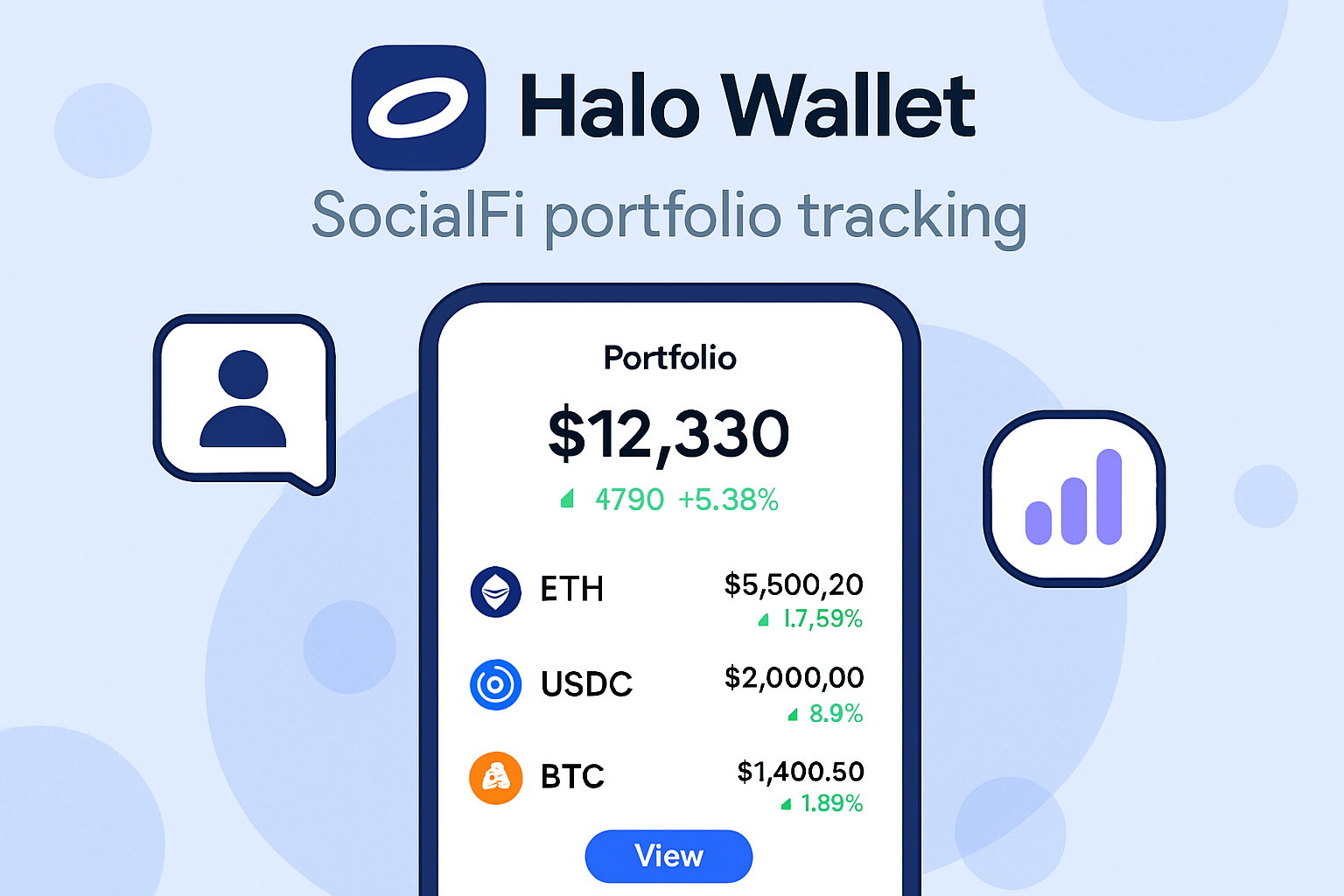 Halo Wallet SocialFi portfolio tracking