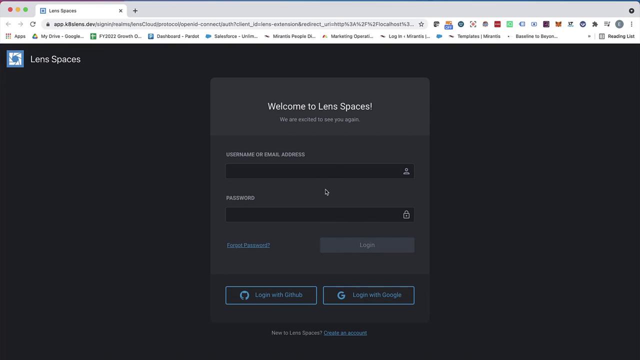 Lens Protocol official dashboard interface