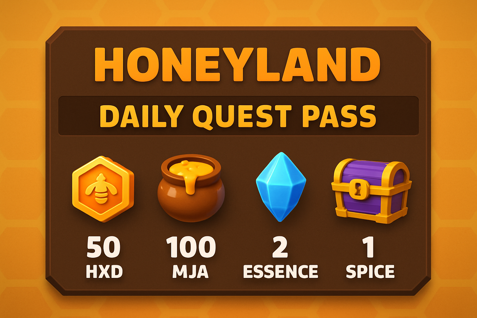 Honeyland Daily Quest Pass rewards