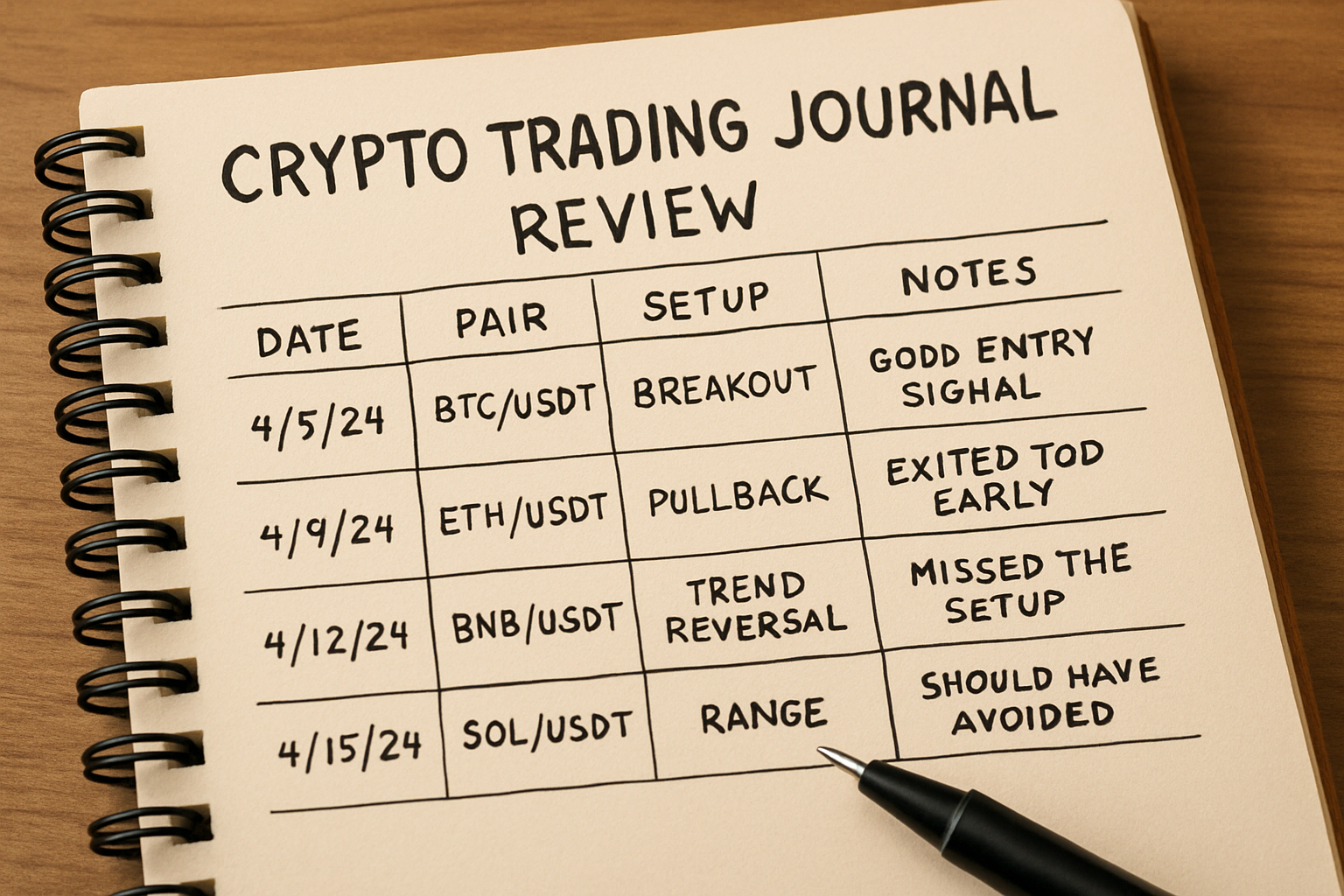 crypto trading journal review
