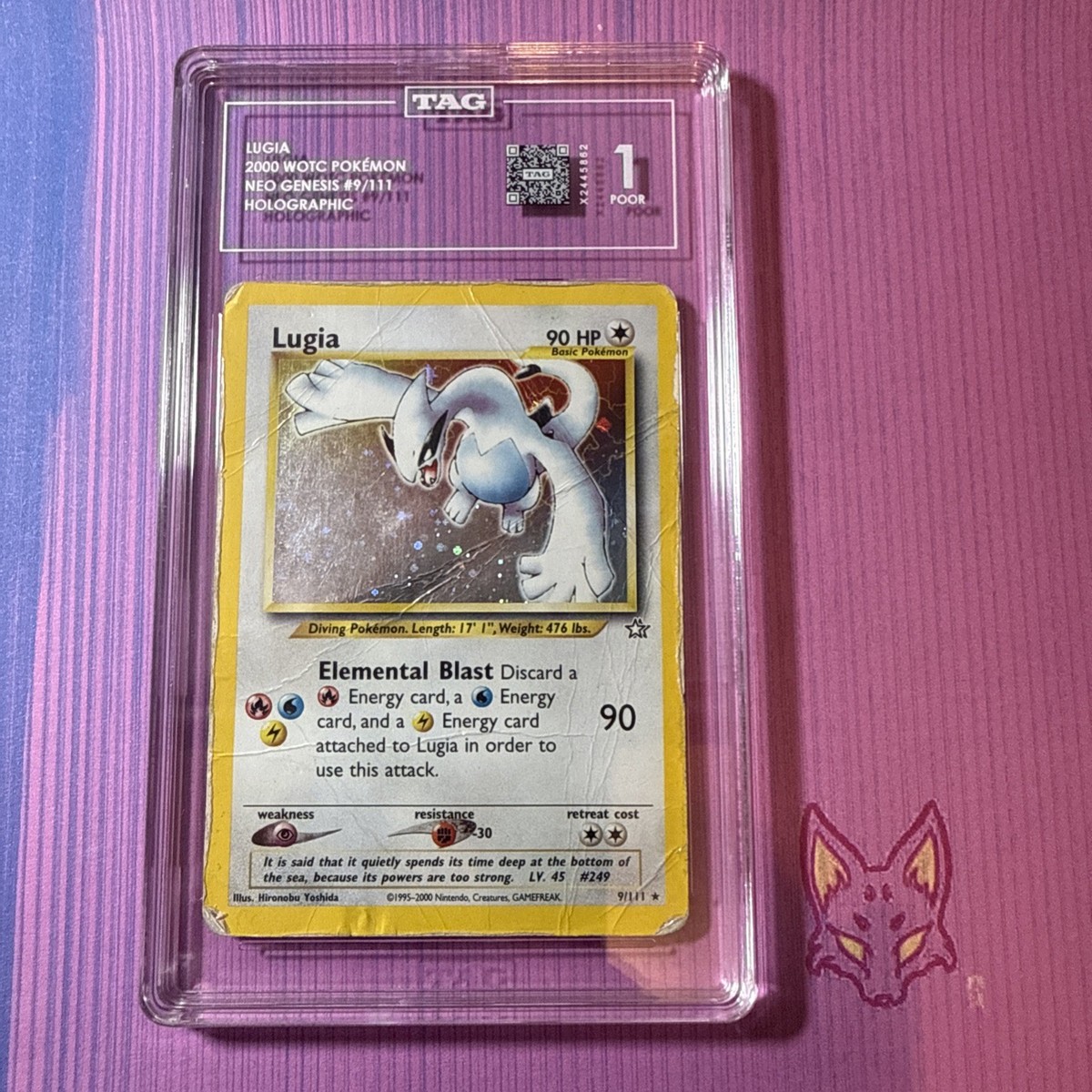 Lugia Neo Genesis 1st Edition PSA 10 Polygon NFT