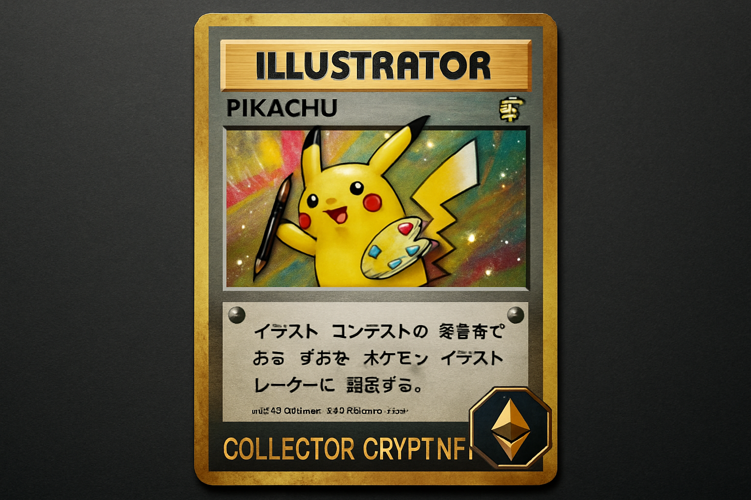 Pikachu Illustrator card Collector Crypt NFT