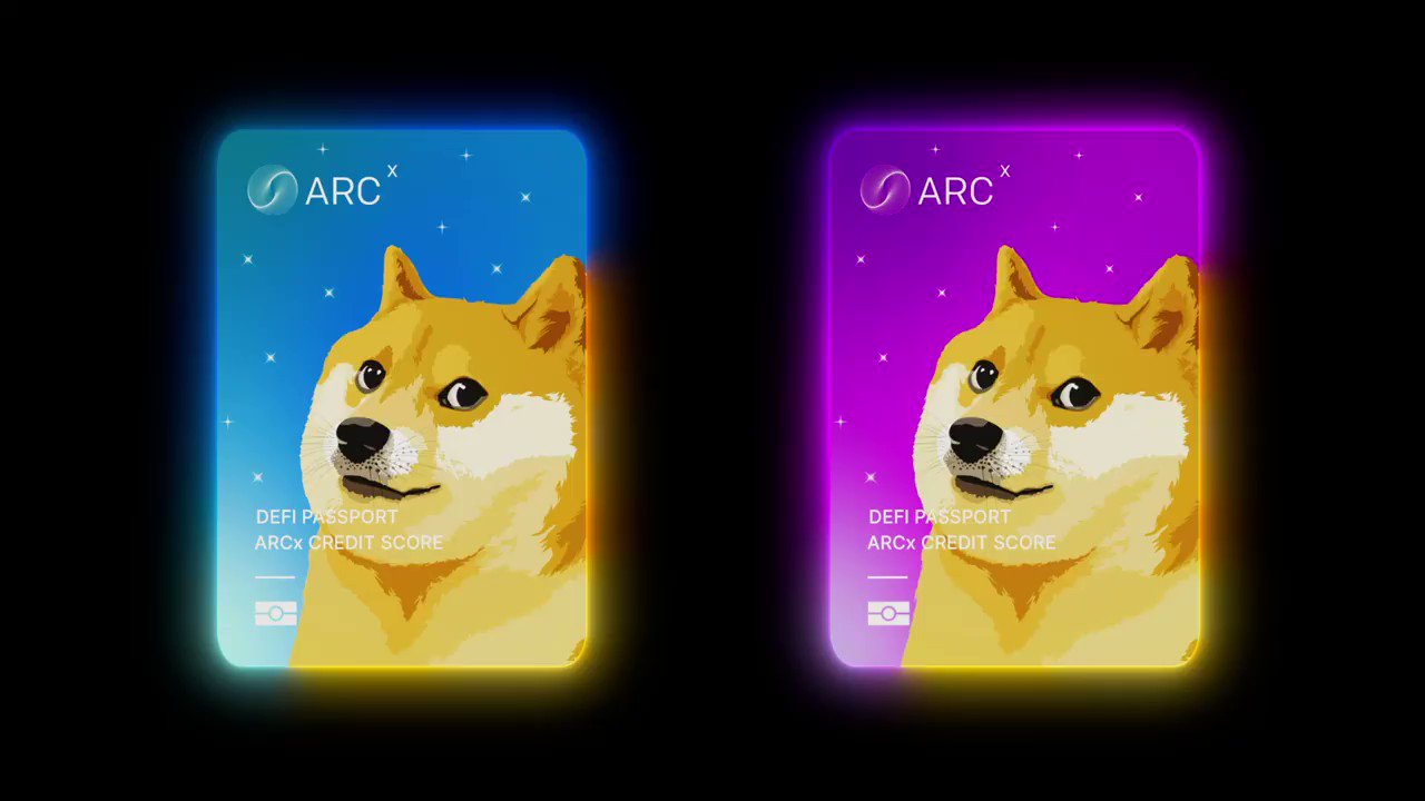 ARCx DeFi Passport credit score interface