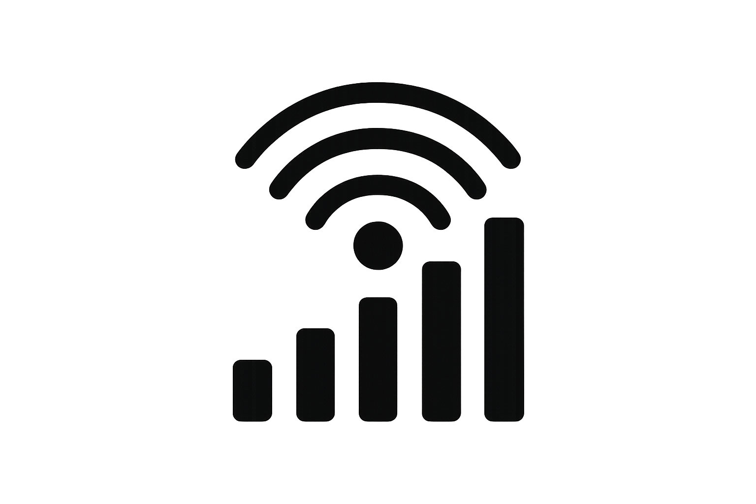 signal waves coverage icon