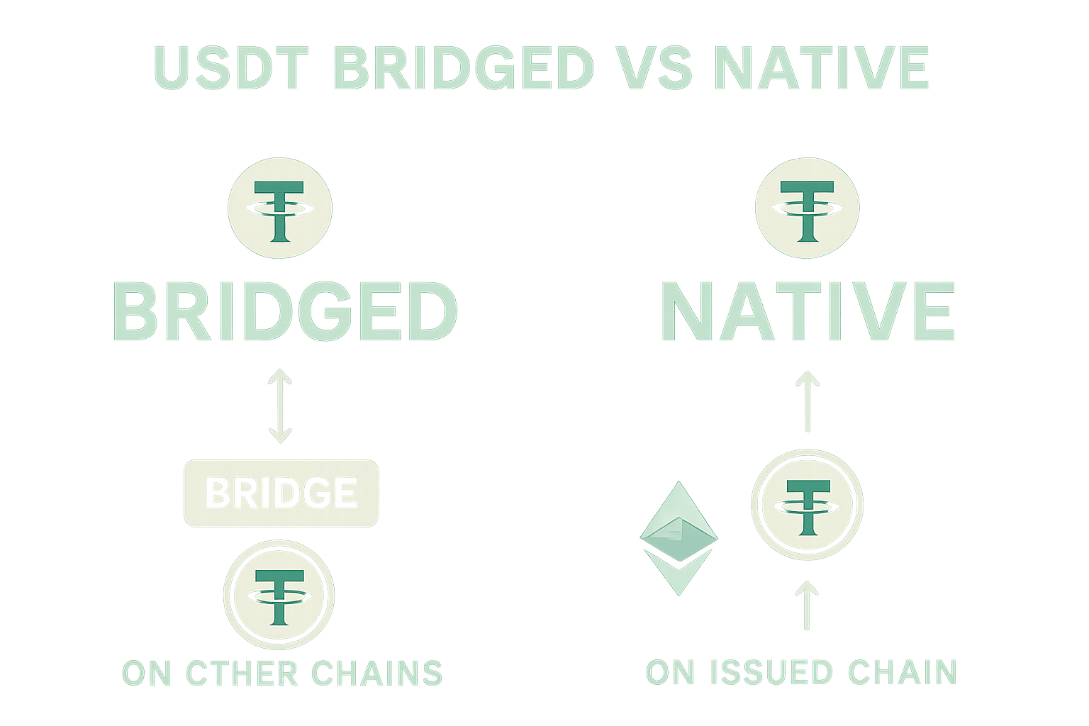USDT bridged vs native infographic
