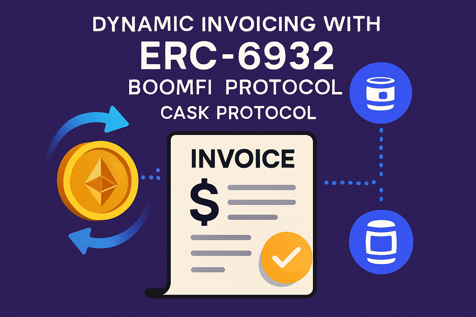 dynamic invoicing with ERC-6932 BoomFi Cask Protocol