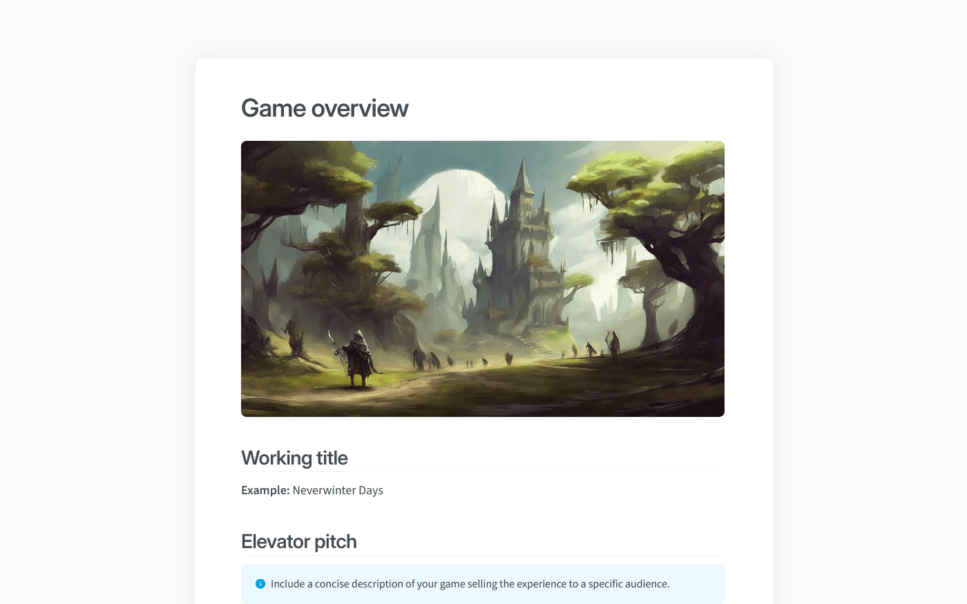 documenting creative process in game development