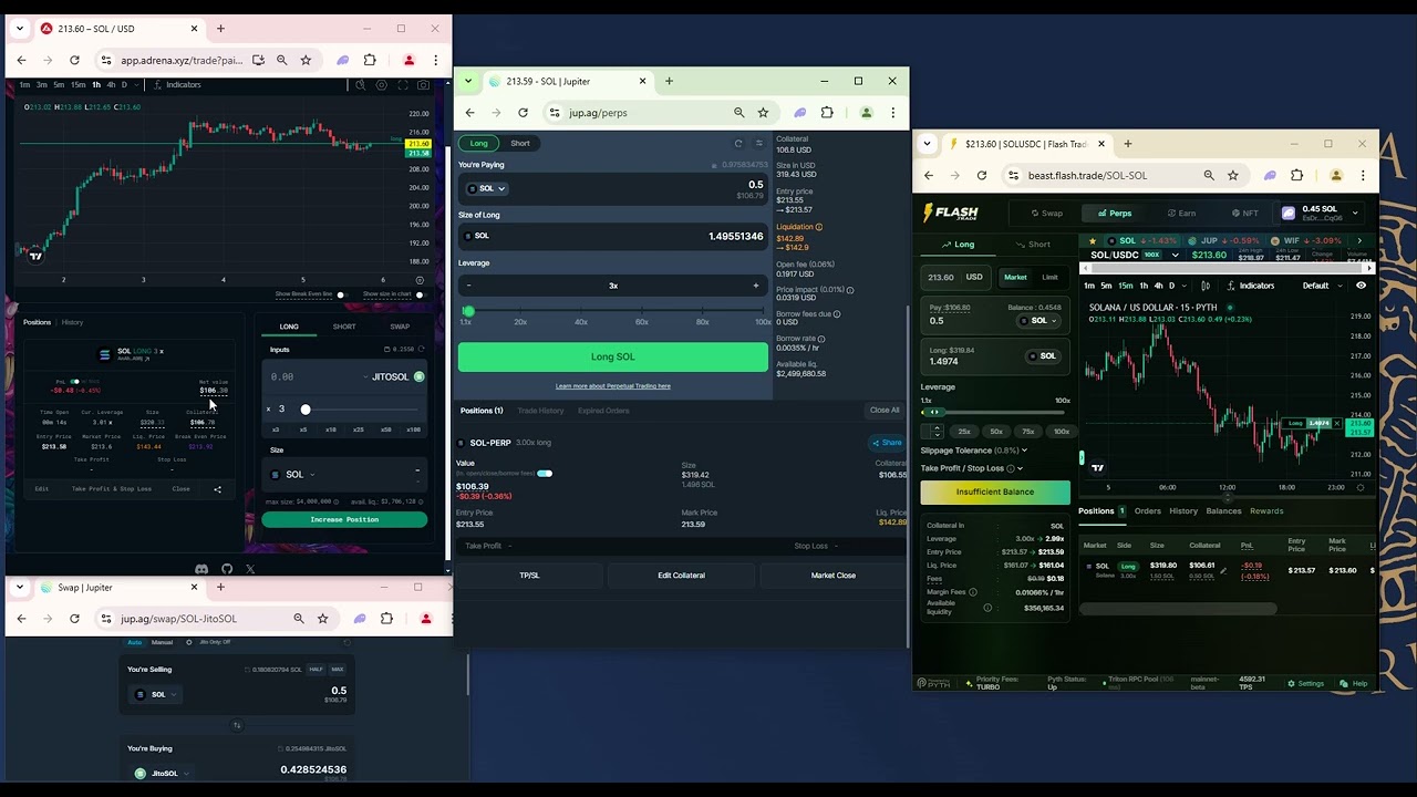Jupiter Mobile perps leverage trading interface
