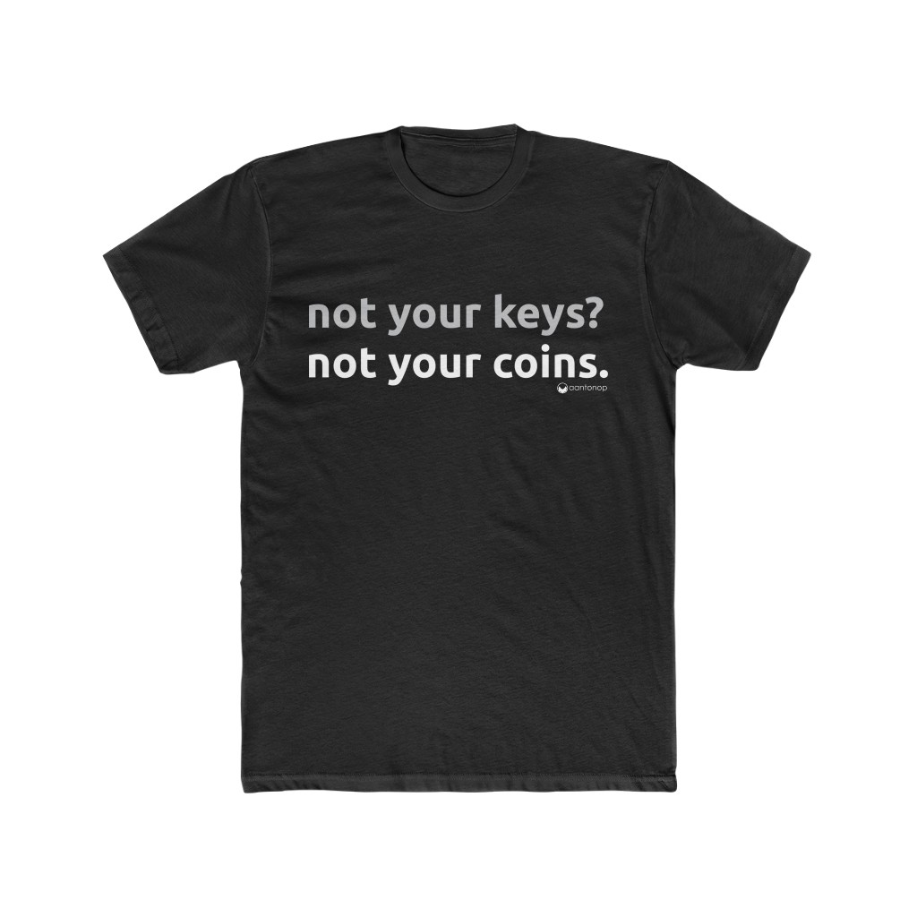 not your keys not your coins graphic