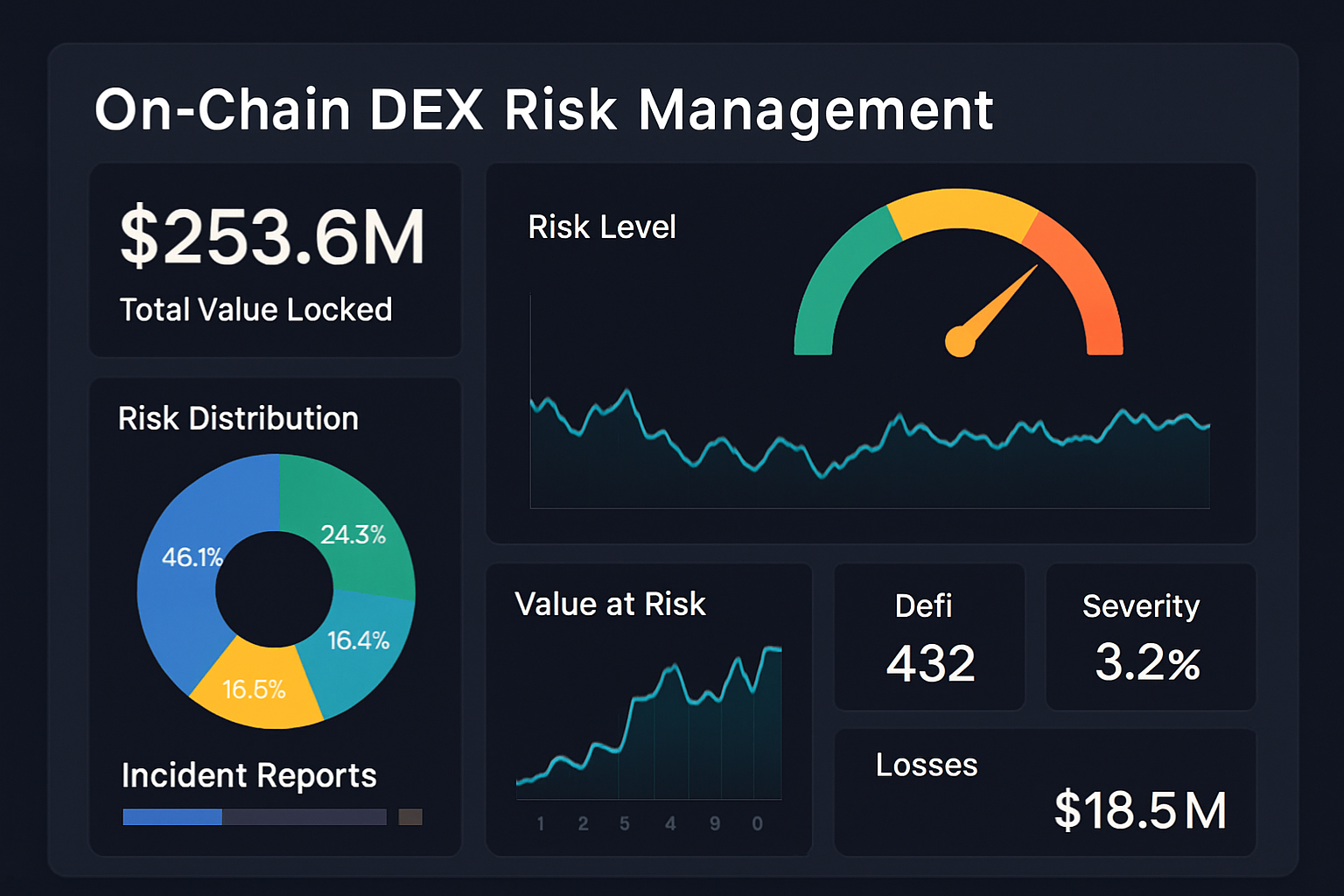 on-chain DEX risk management dashboard