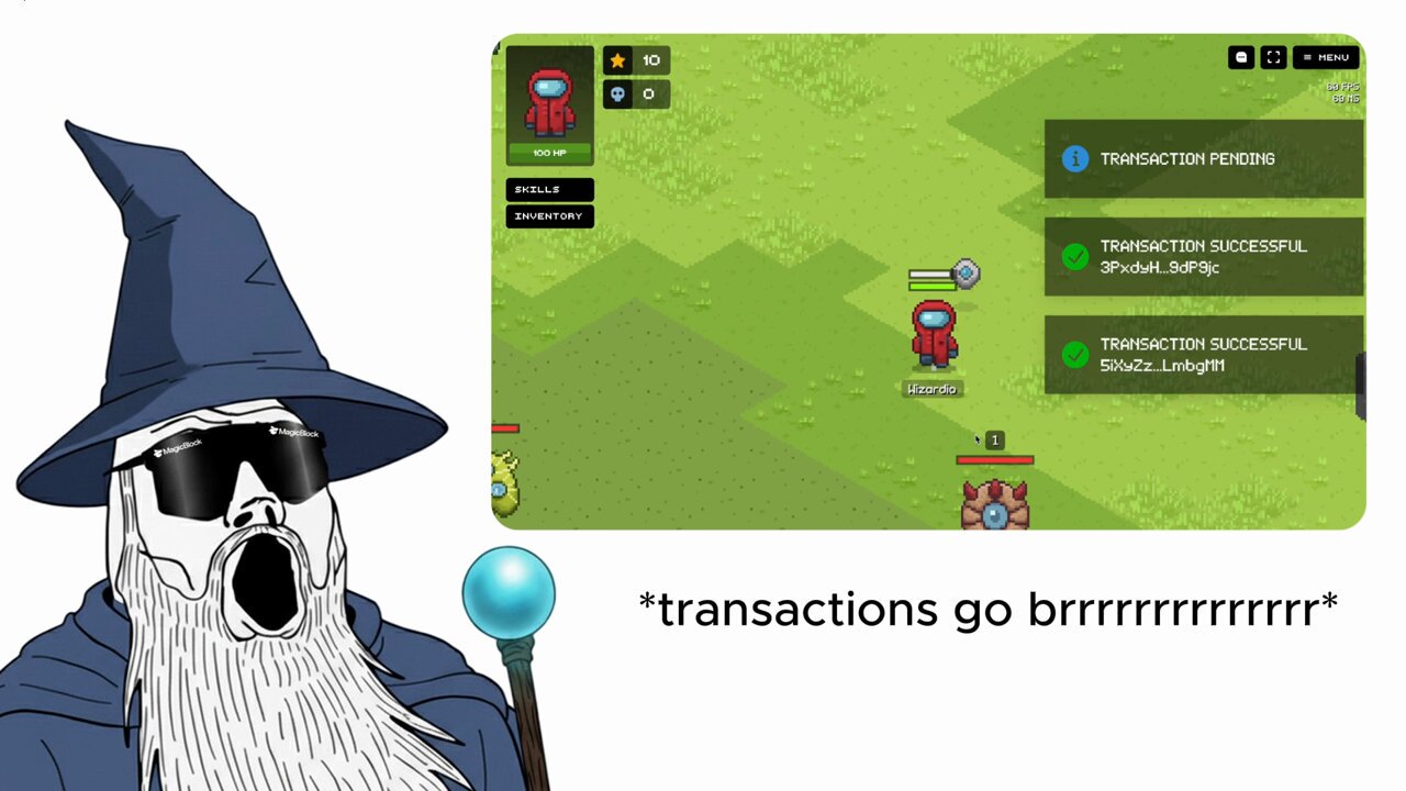 MagicBlock gasless transaction interface