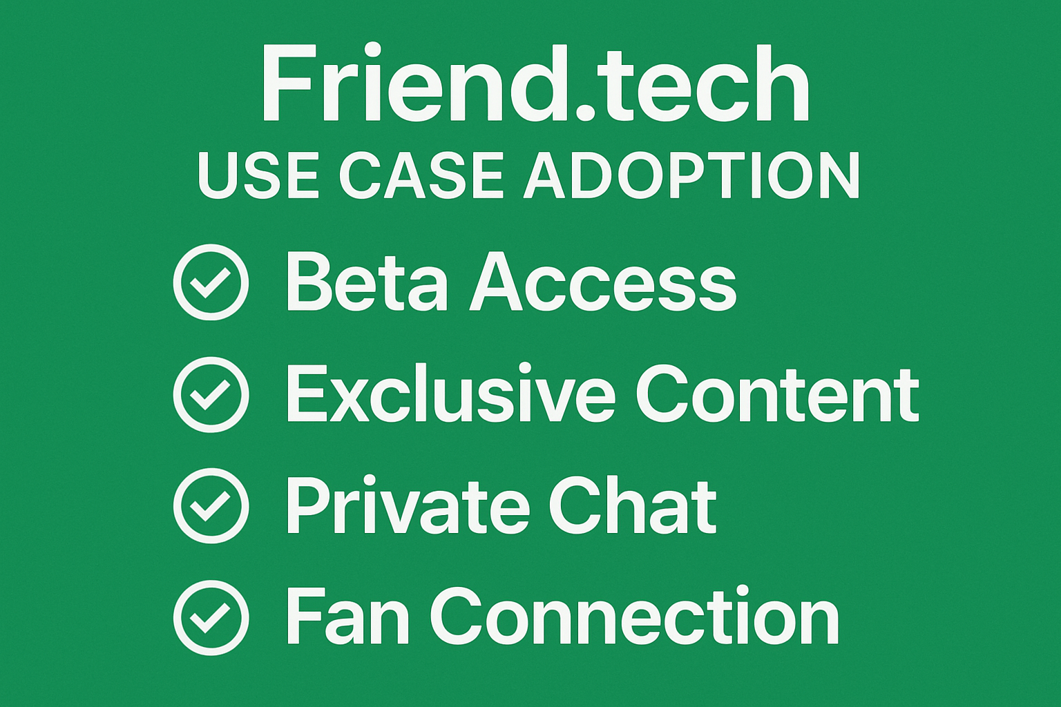 Friend.tech use case adoption
