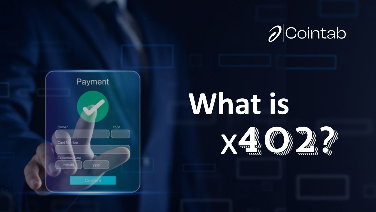 x402 instant settlement blockchain transaction graphic