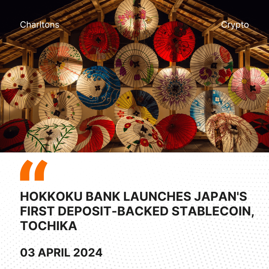 Tochituka app stablecoin merchant payment Japan