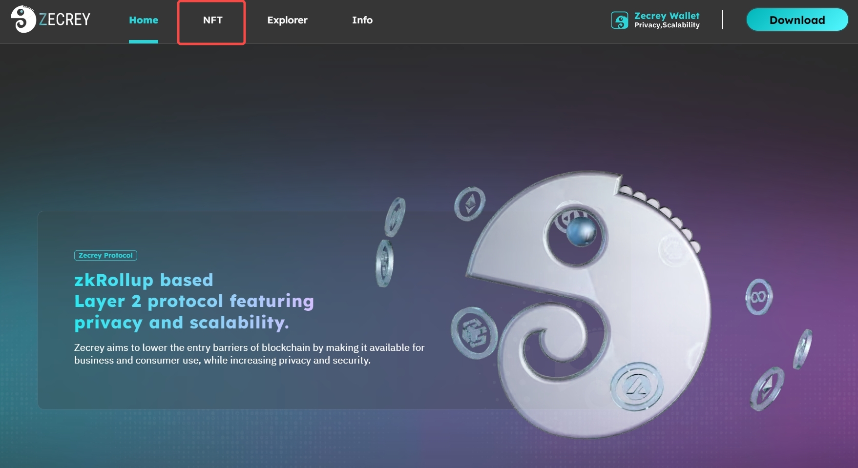 Zecrey Legend NFT marketplace platform