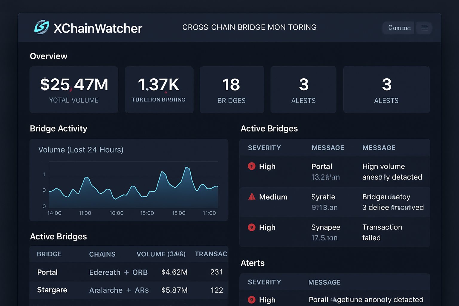XChainWatcher cross-chain bridge monitoring dashboard