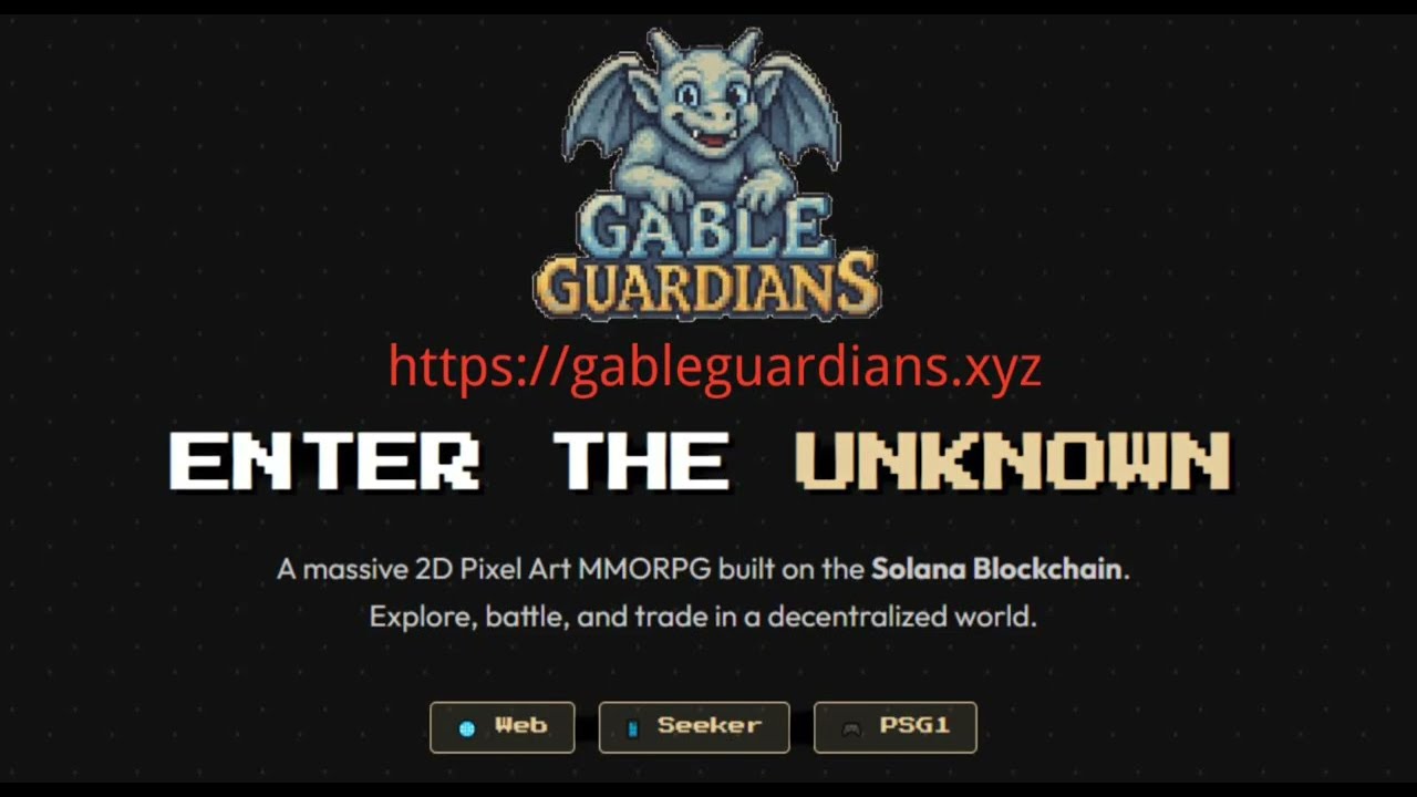 Gable Guardians Solana MMORPG pixel art