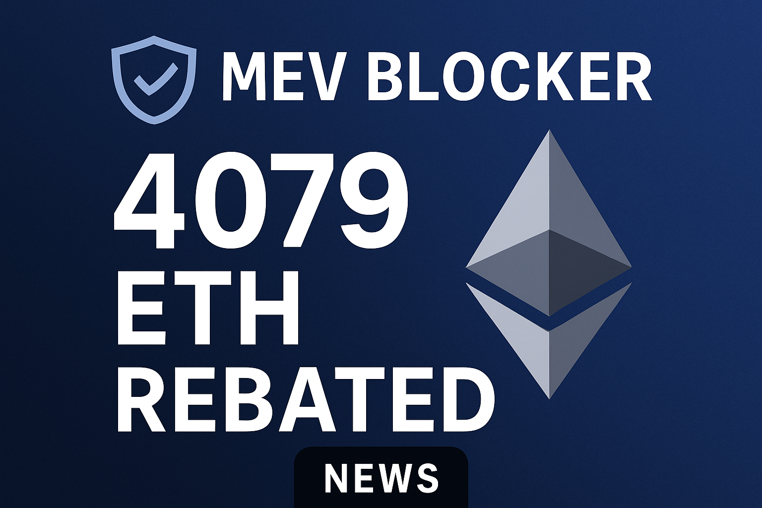MEV Blocker 4079 ETH rebates news
