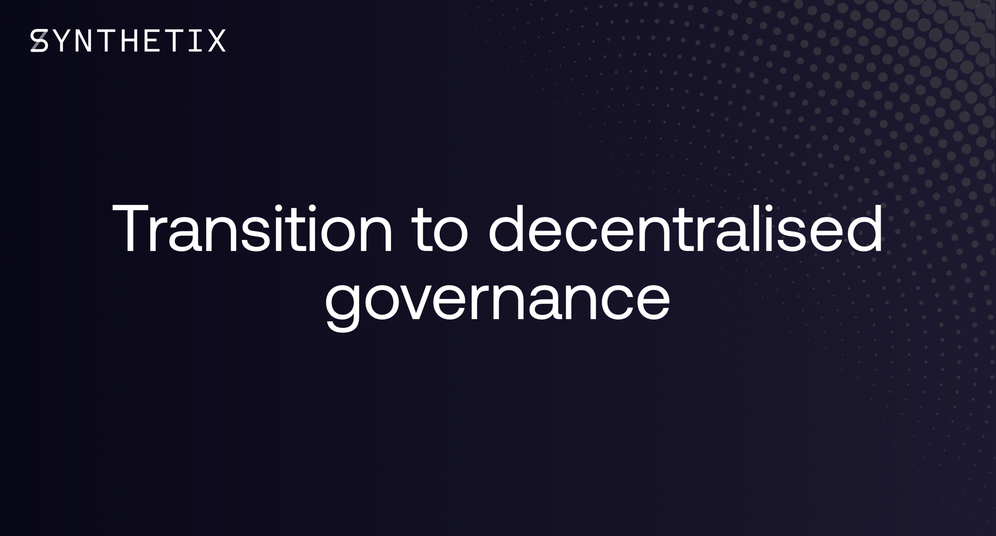 Synthetix DAO governance