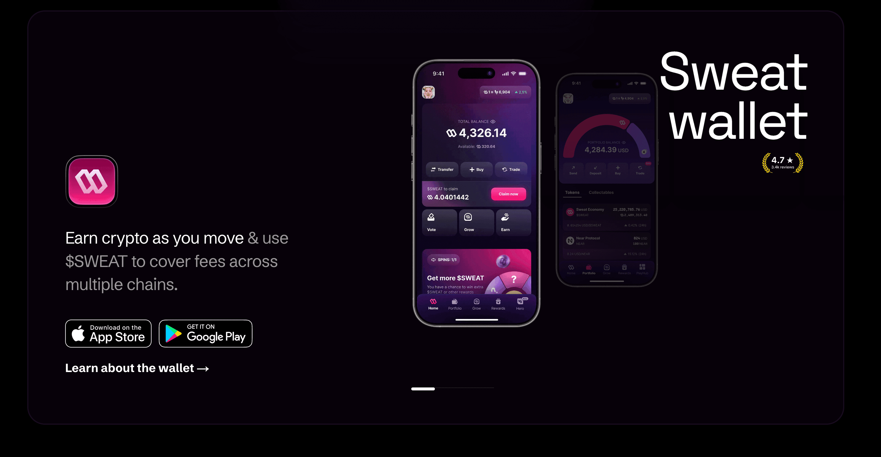 multi-chain crypto wallet interface screenshot