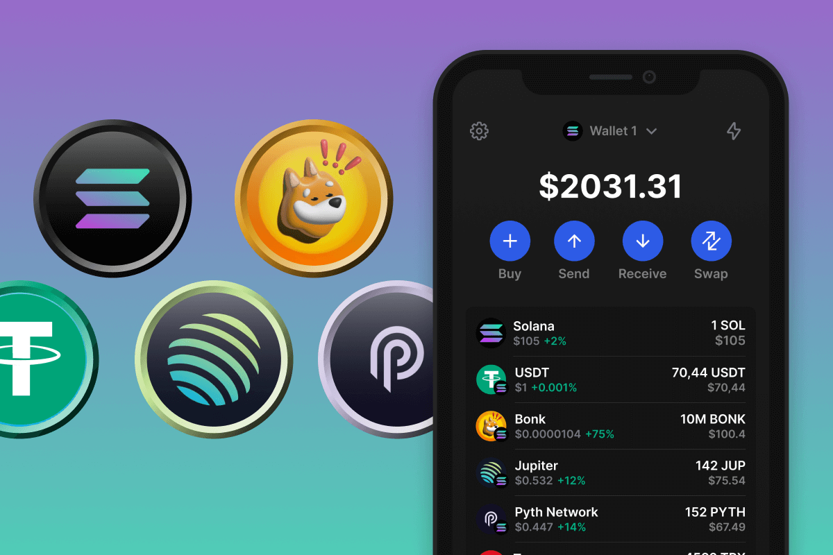 Solana wallet management on mobile