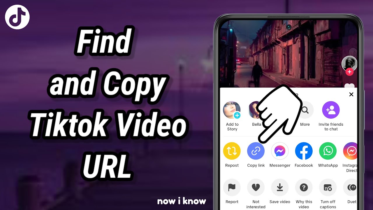 Copy TikTok video URL