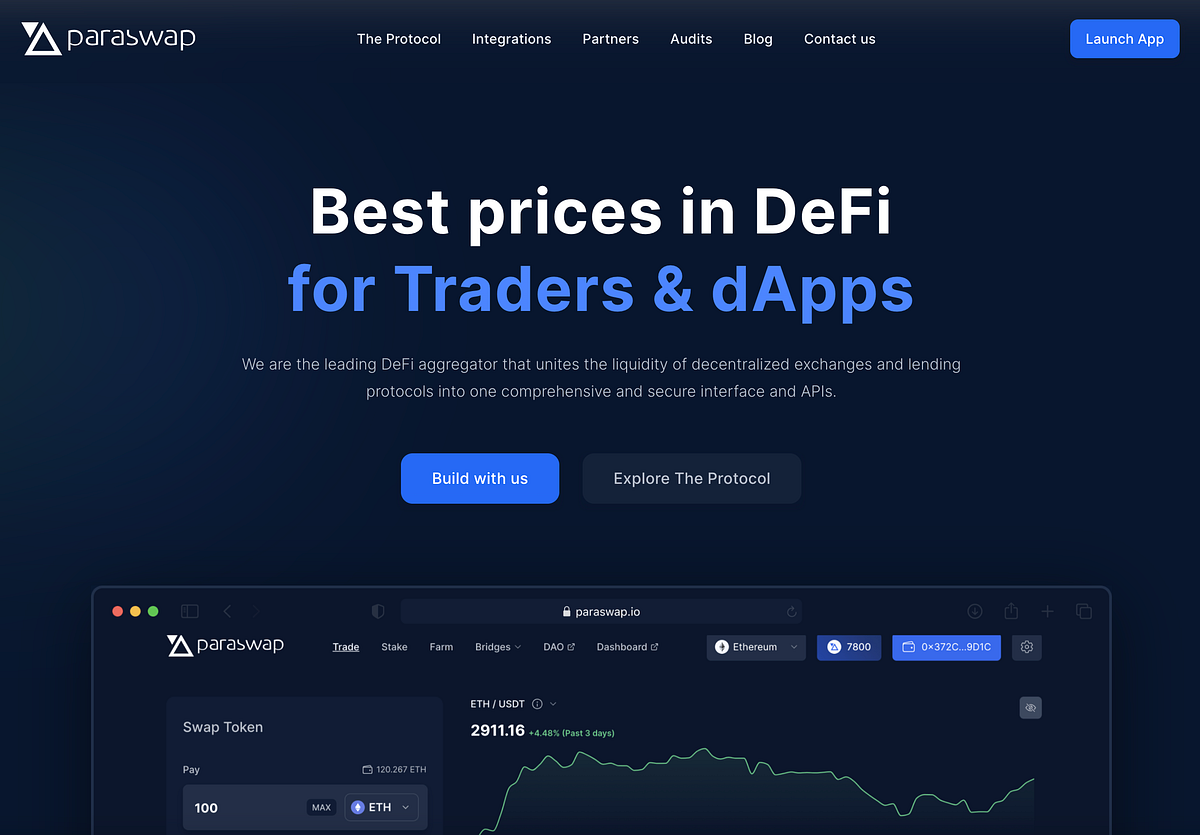 ParaSwap Delta DEX aggregator