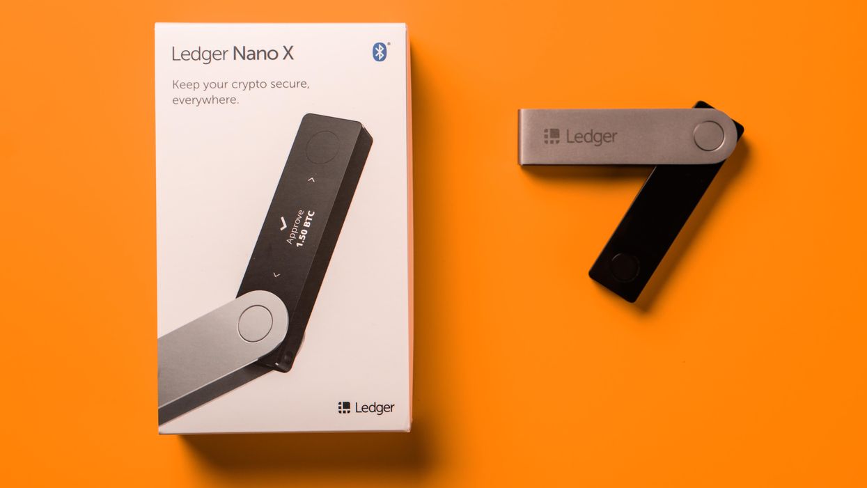 Ledger hardware wallet with crypto vault