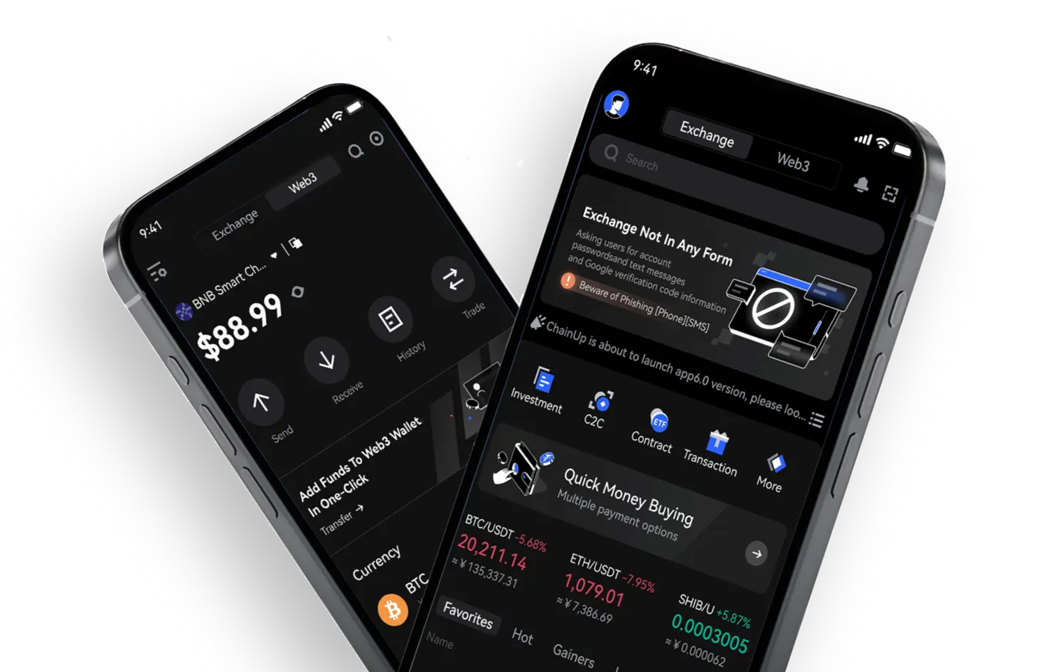 decentralized exchange stock perpetuals crypto wallet interface