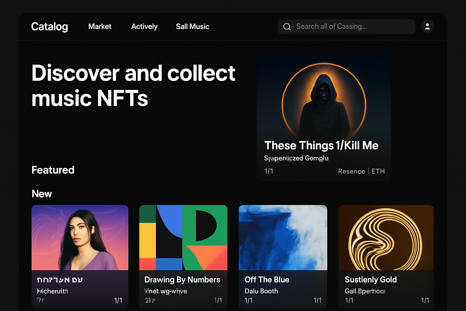 Catalog.works music NFT platform interface