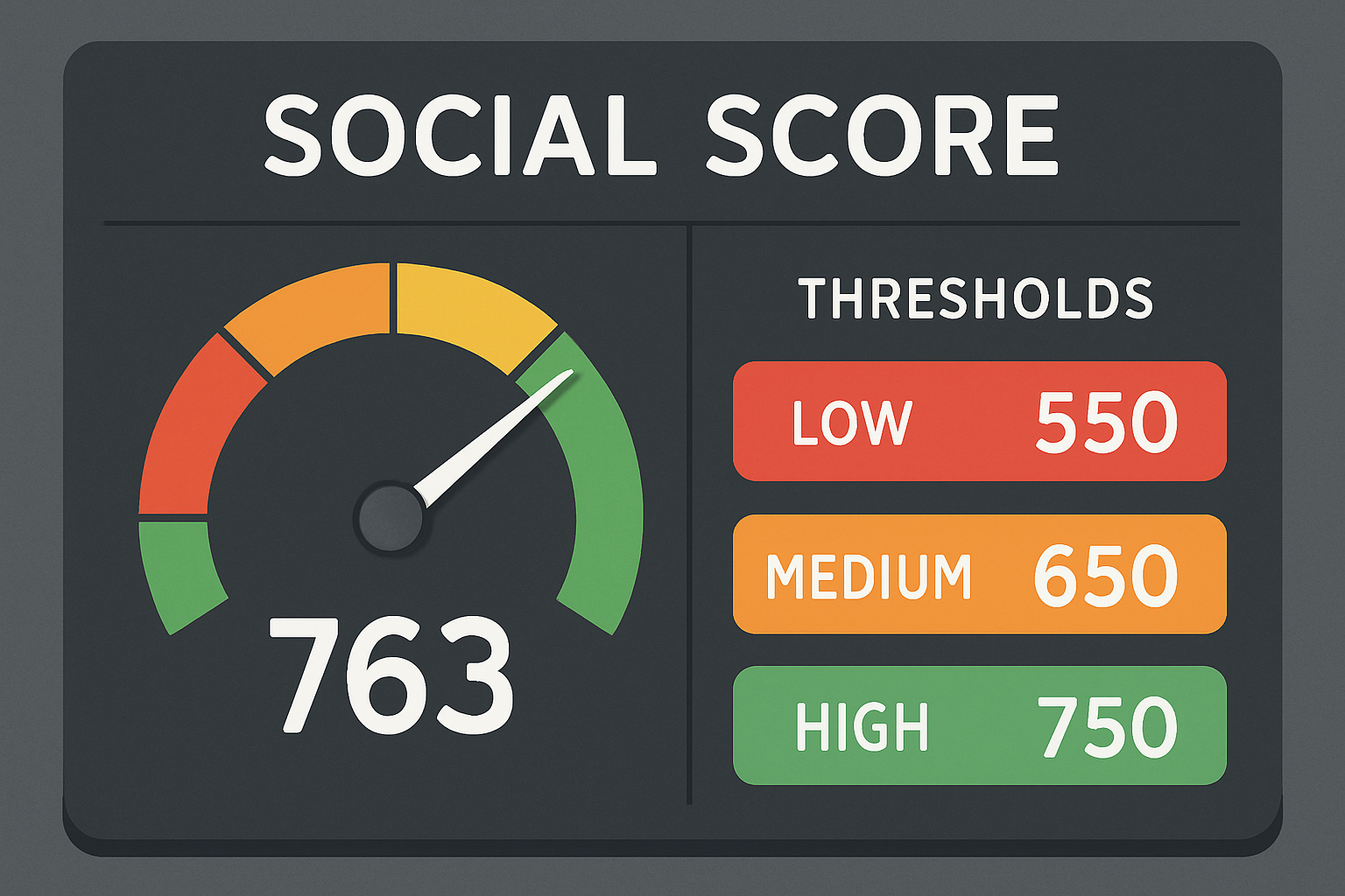base social score thresholds dashboard