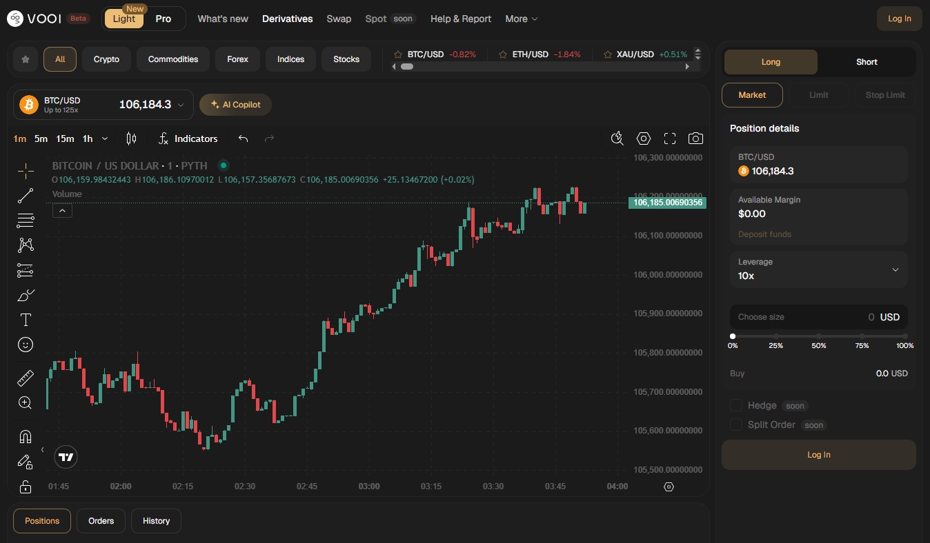 Vooi cross-chain trading Base network