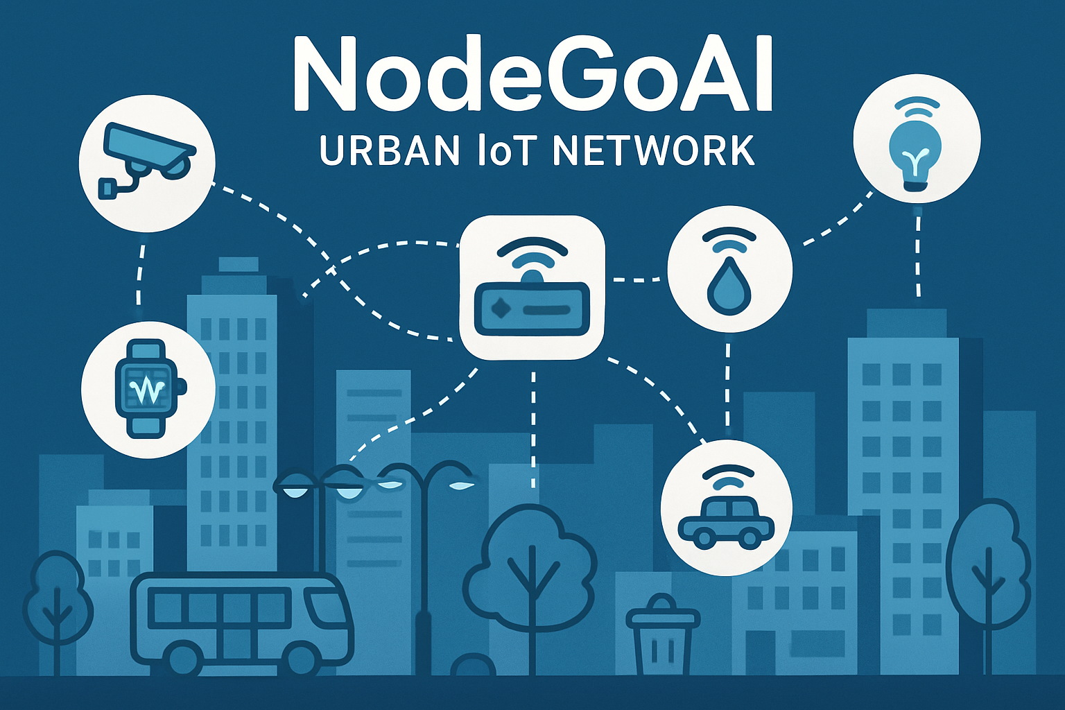NodeGoAI urban IoT network
