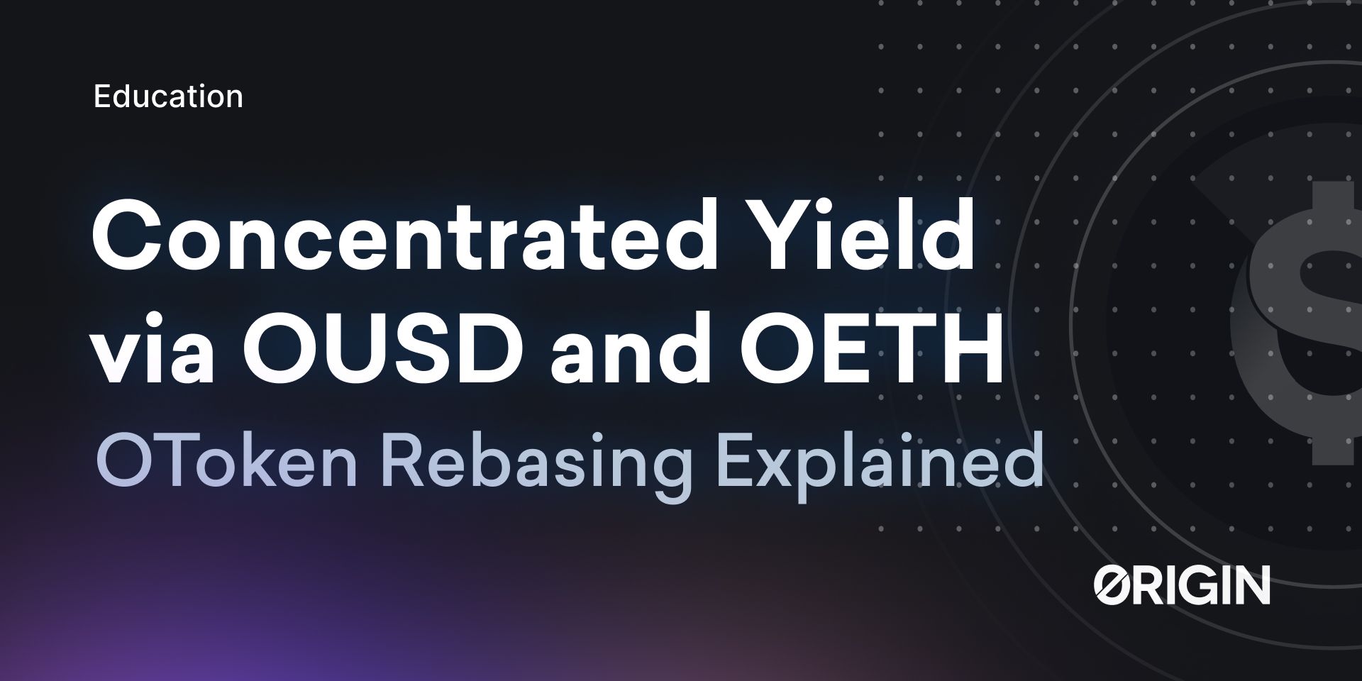 Origin Ether OETH staking app